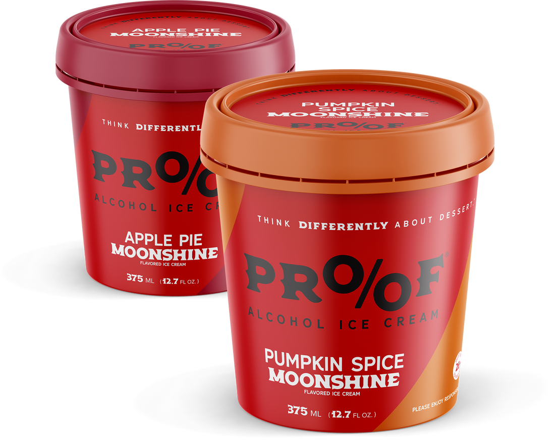 PROOF Hard Ice Cream Releases Fall Flavor Favorites Pumpkin Spice & Apple Pie Moonshine